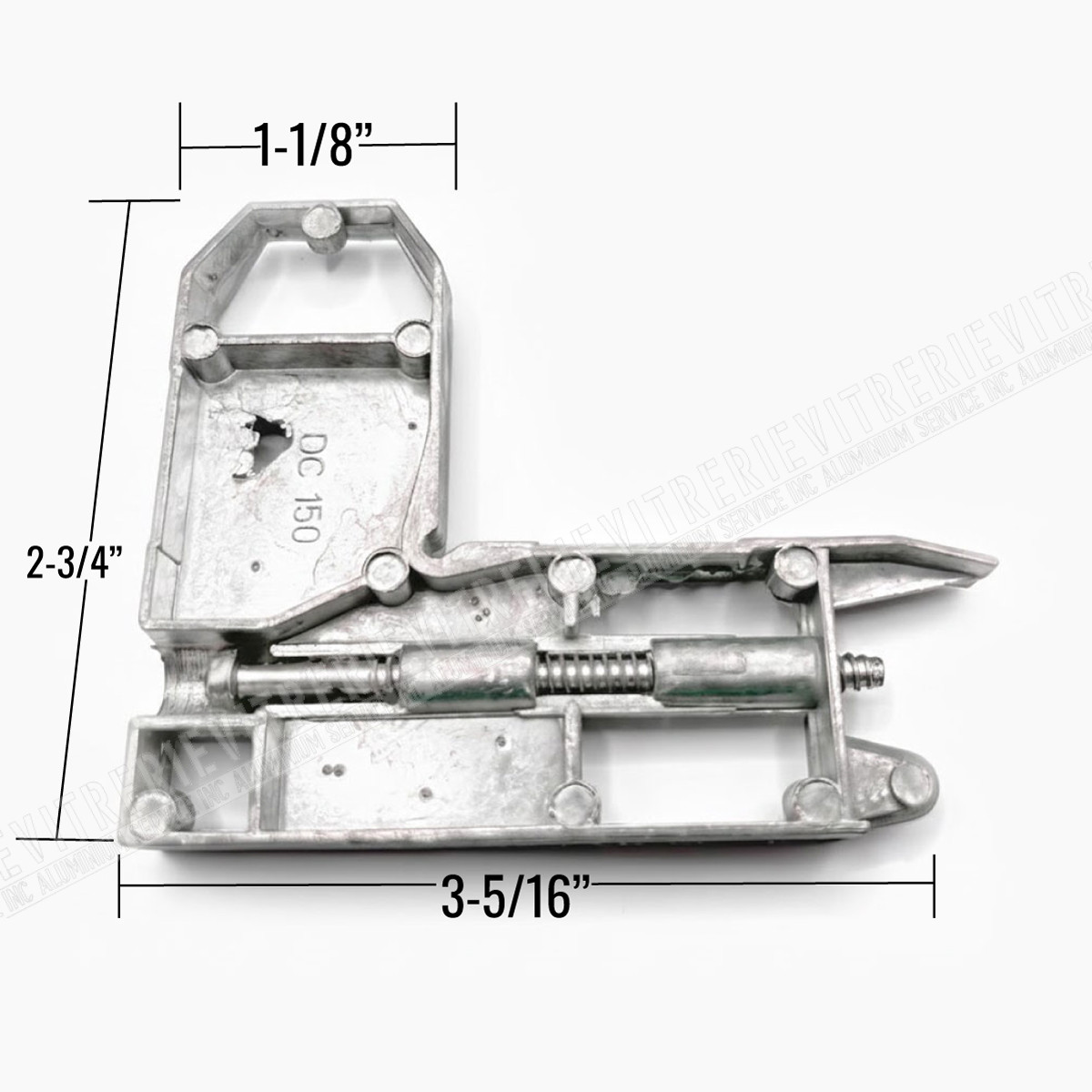 coin A-062 acier pour porte moustiquaire avec dimensions