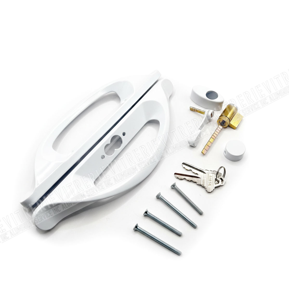 Poignée B-235 avec serrure et modèle B-235A pour porte patio
