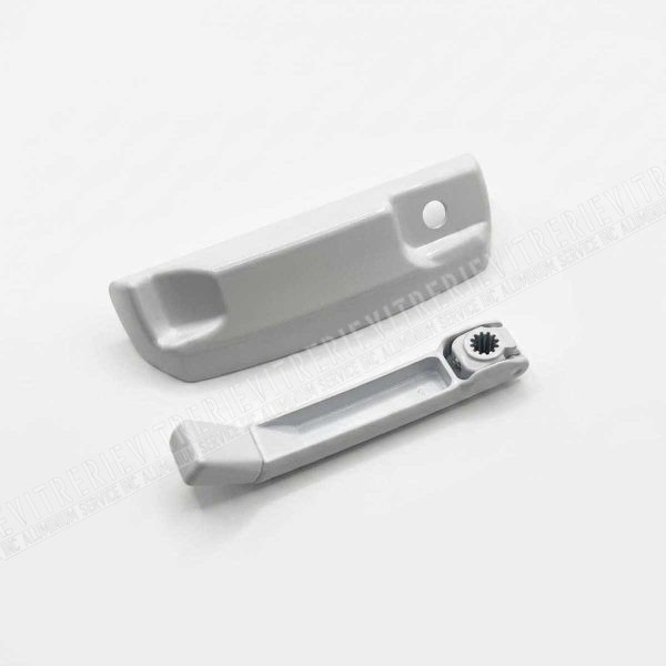 Ensemble couvercle et manivelle blanc E-290 pour fenêtre
